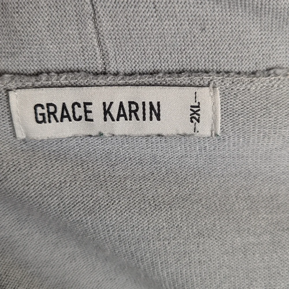 Grace Karin| Open Front Long Sleeve Cardigan - Picture 4 of 9